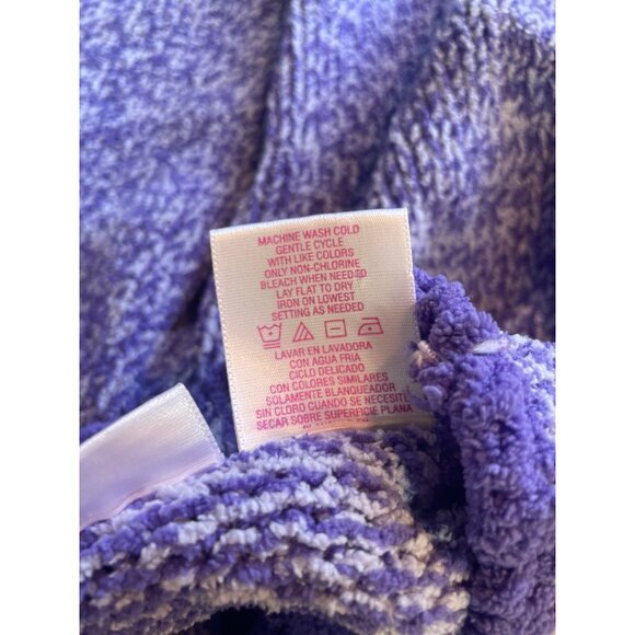 Girl Connection Purple Knit Sweater Ruffle Mock Neck Girls XL(14/16) - Picture 4 of 6